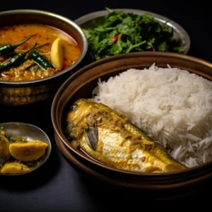 Sri Lankan Rice & Curry (Fish)